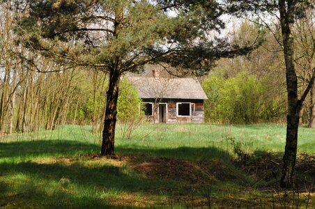 Abandoned old house cottage photo