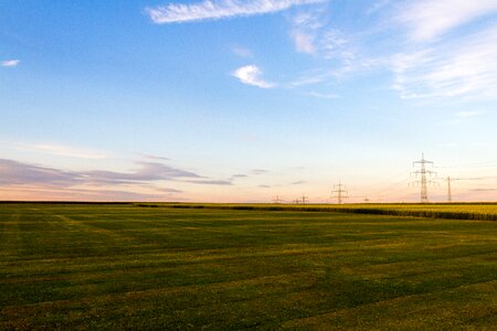Oilseed rape arable sky photo