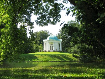 Temple classical pond