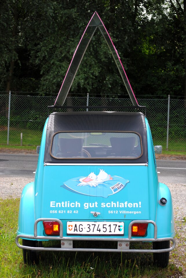 Auto advertising oldtimer