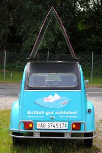 Auto advertising oldtimer