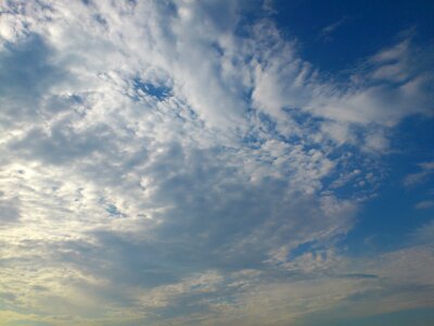 Landscape river clouds photo