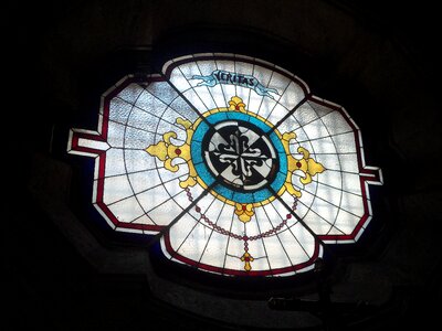 Stained glass window window parish