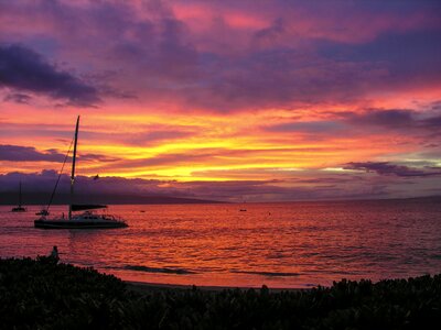 Ocean coast sky photo