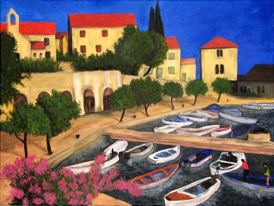 Art landscape color