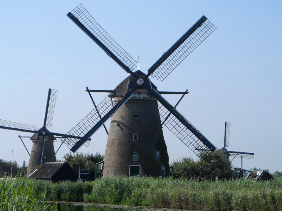 The windmills netherlands landscape