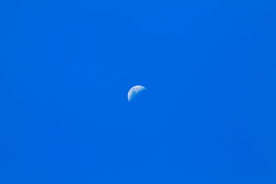 Peace daytime moon moonlight