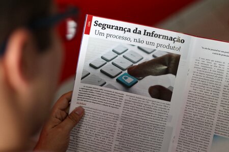 Information security computer magazine text