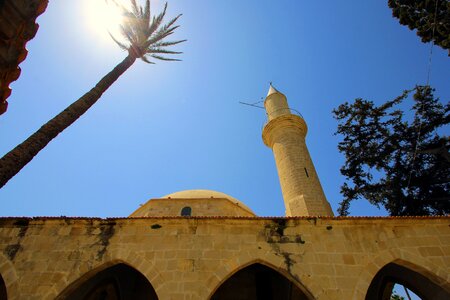 Mosque sun sky photo