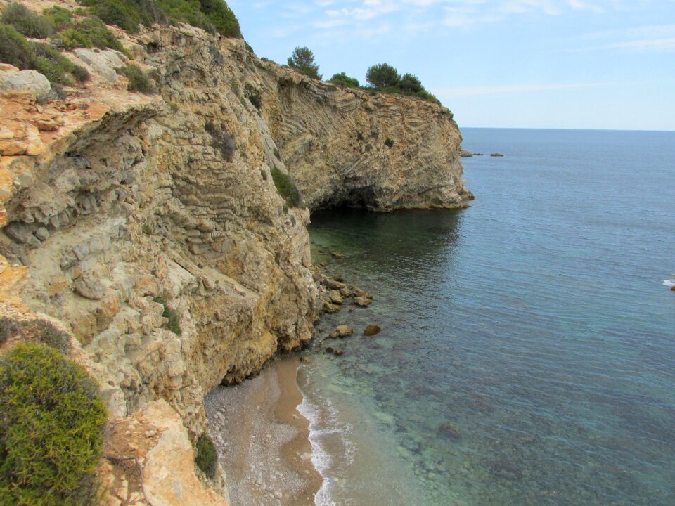 Rocky coast sea ibiza