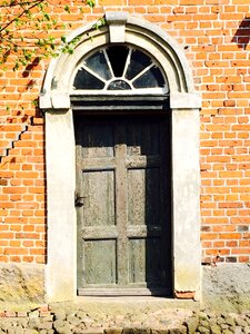 Stone wooden door shabby photo