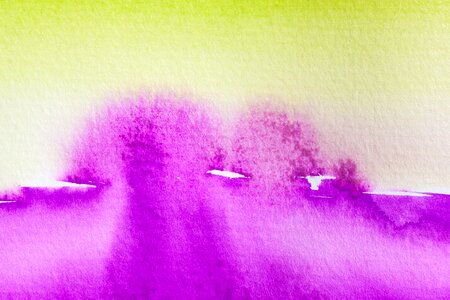 Painting technique soluble in water not opaque