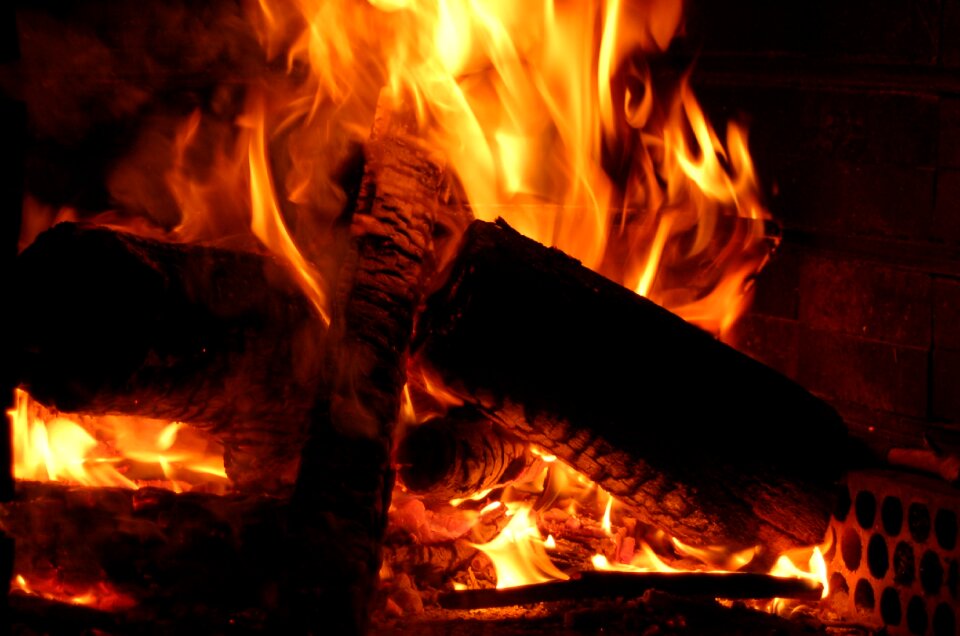Lena flames bonfire