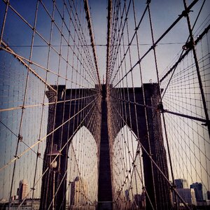 Urban brooklyn bridges photo