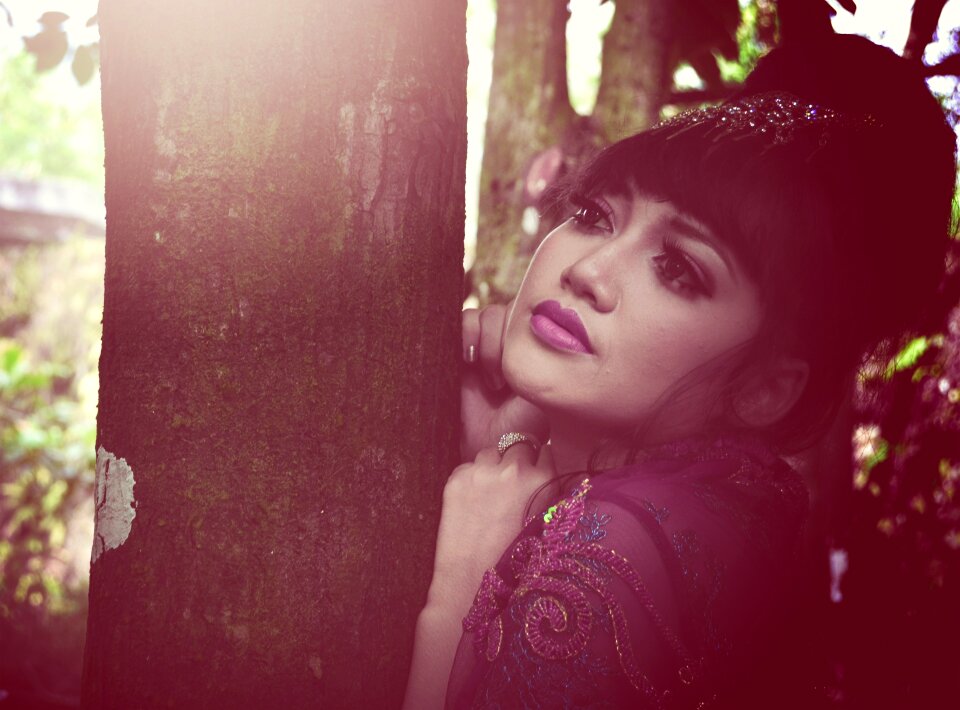 Vintage grunge lips