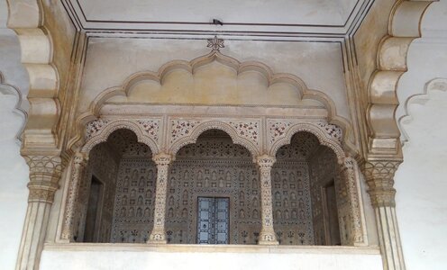 Diwan-i-am hall of public audience agra fort photo