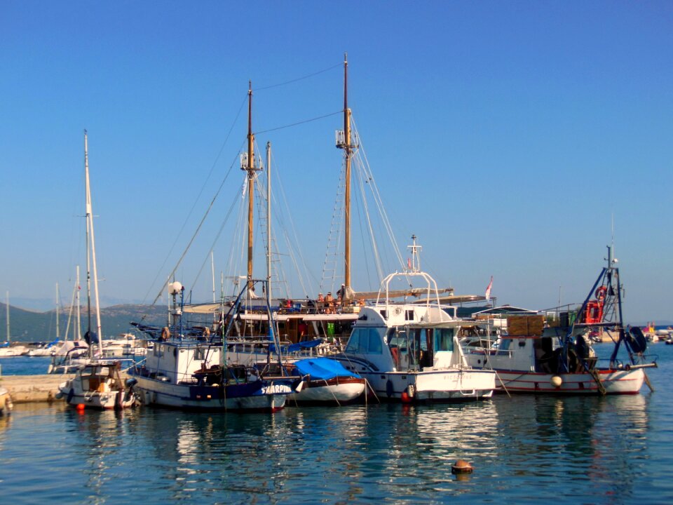 Croatia town of krk port photo
