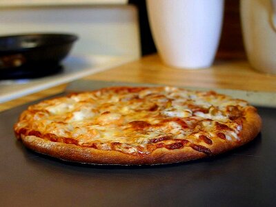 Food brown pizza