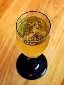 Drink food orange wine