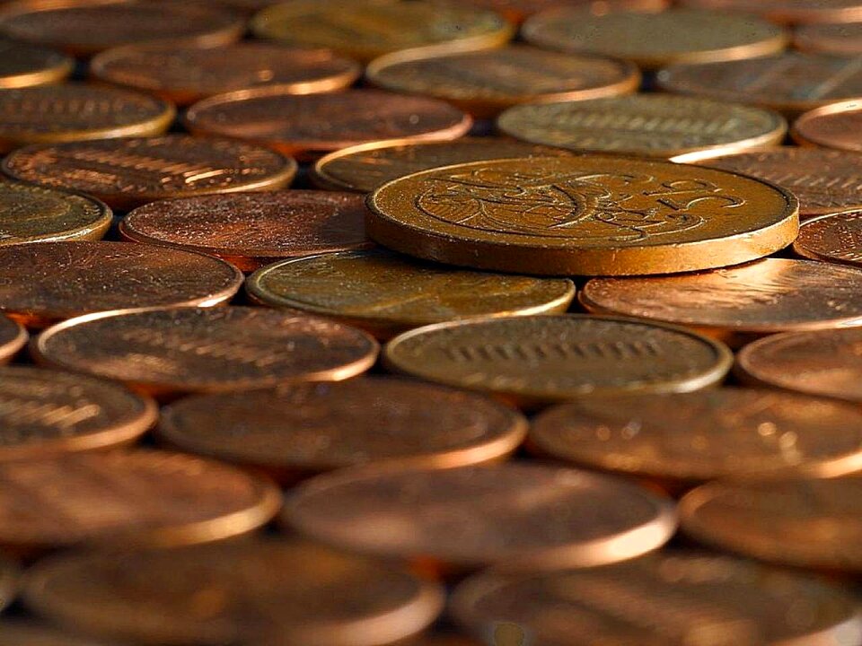 Coins bills money