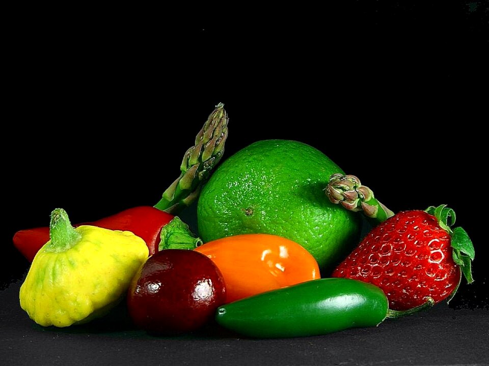 Limes asparagus vegetables