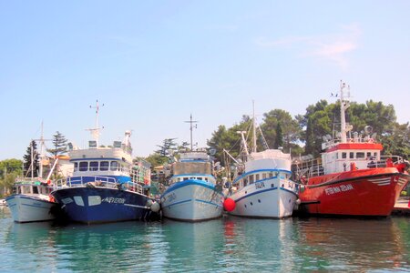 Island of krk ships sea photo