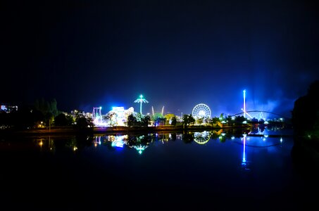 Year market ferris wheel colorful photo