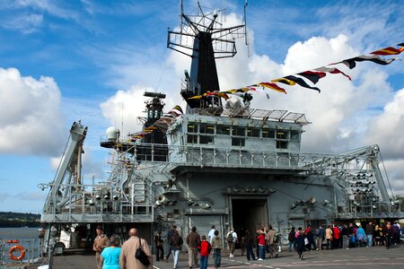 Navigation bridge signal flags photo