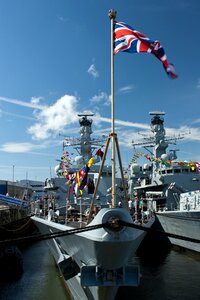 Hms chatham alongside royal navy open day devonport photo