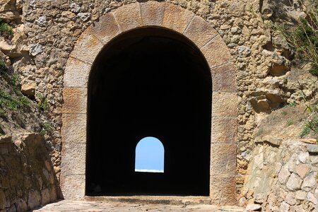 Tunnel stone sky