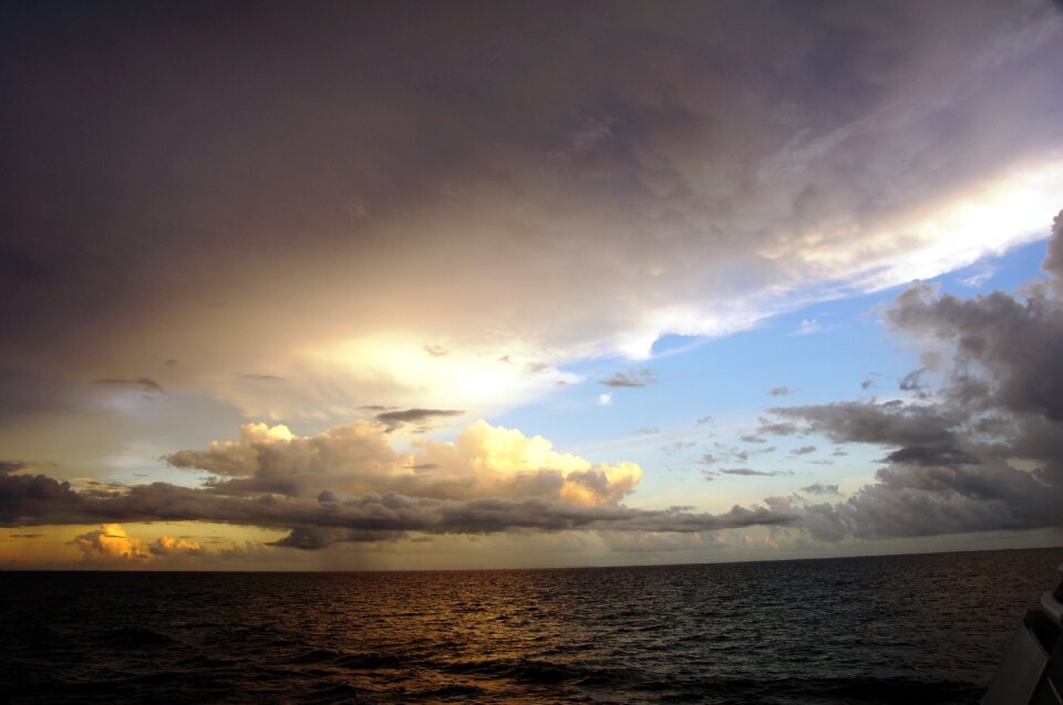 Clouds rain caribbean