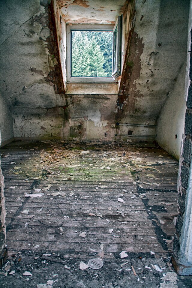 Decay abandoned old building