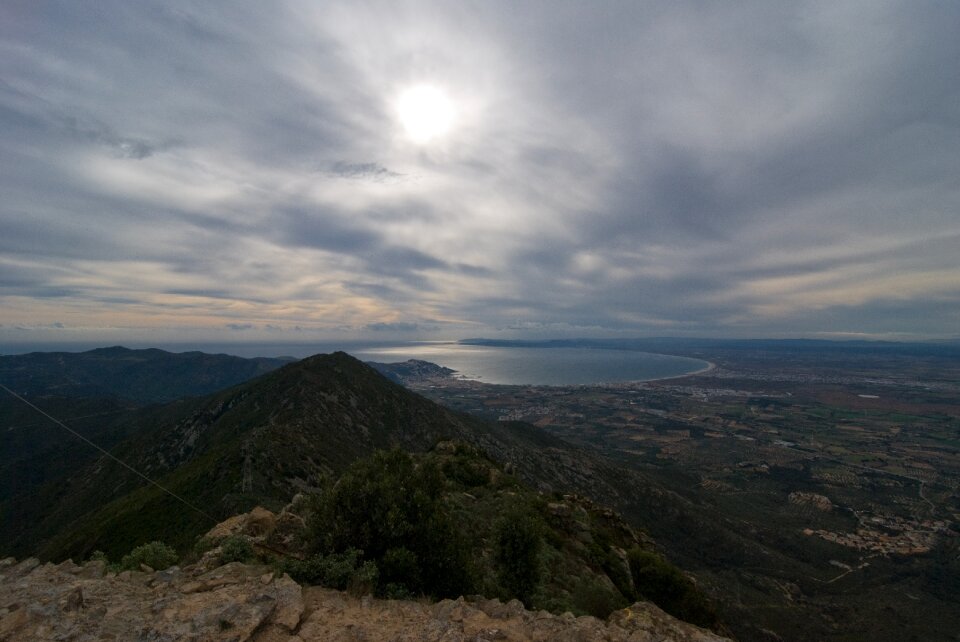 Cloudy bay sea