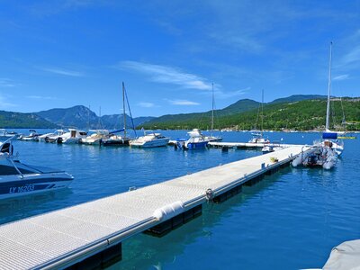 Pier sailboats motor boats