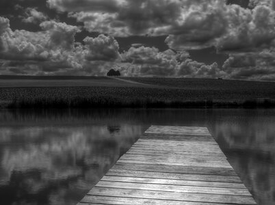 Bank water sky