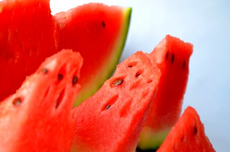 Fruits sliced red photo