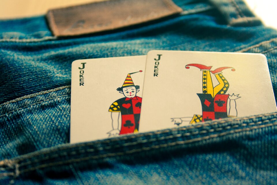 Blue pocket fashion