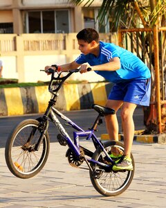 Boy leisure ride