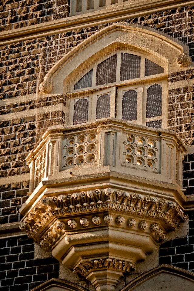 India windows brown balcony photo