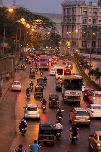 Traffic rickshaws photo