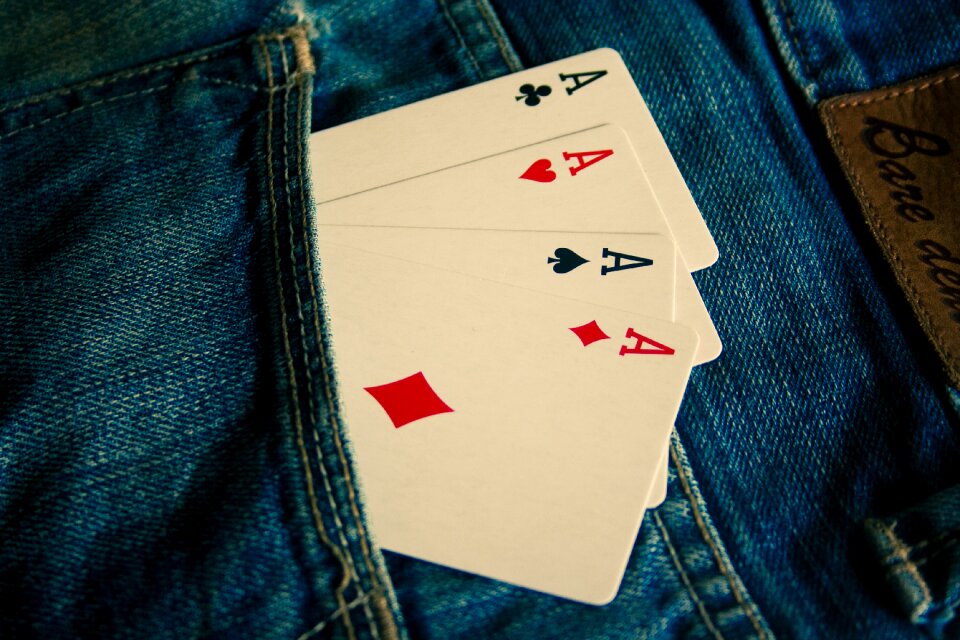 Blue pocket fashion