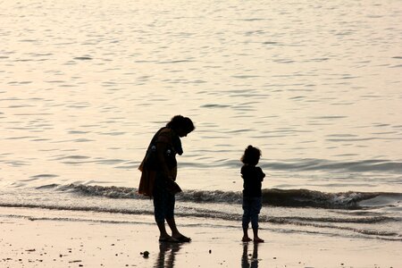 Man beach coast photo