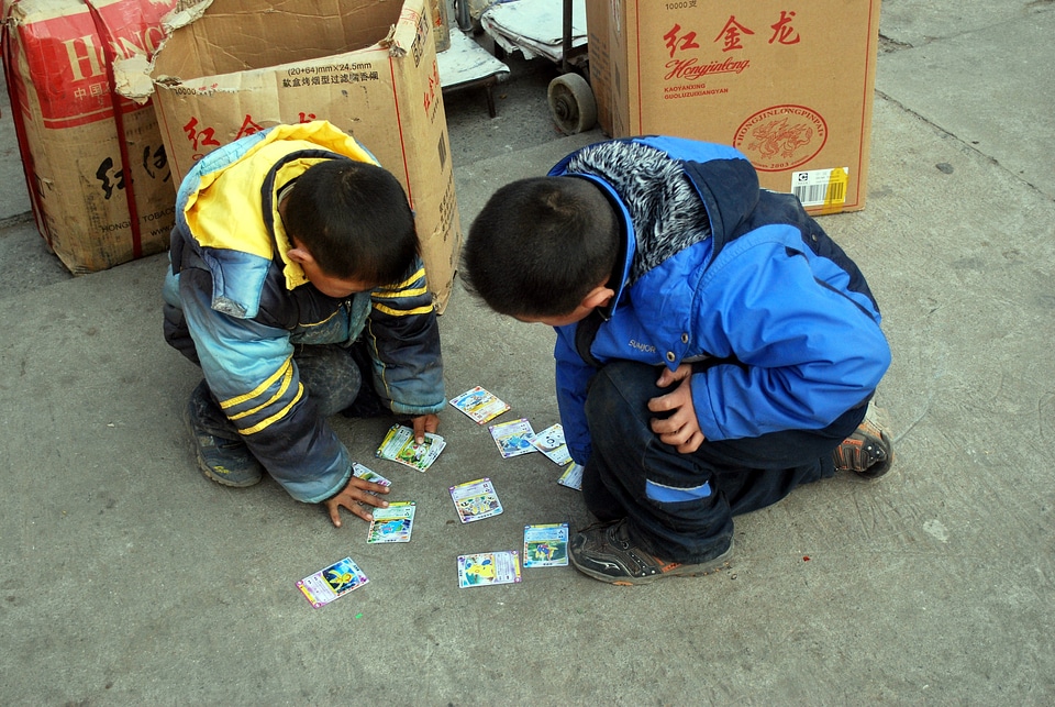 Trading cards children