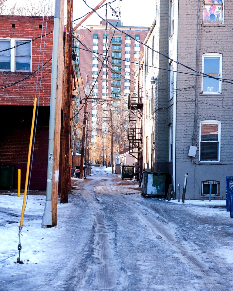 Urban city alley