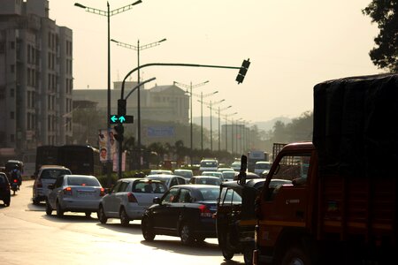 Cars india traffic jam photo