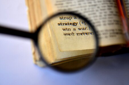 Magnifying glass loupe book