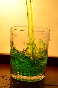Splash pouring alcohol