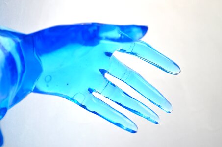 Blue fingers