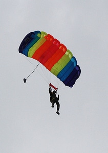 Adventure parachuting recreation