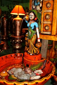Woman colorful deco